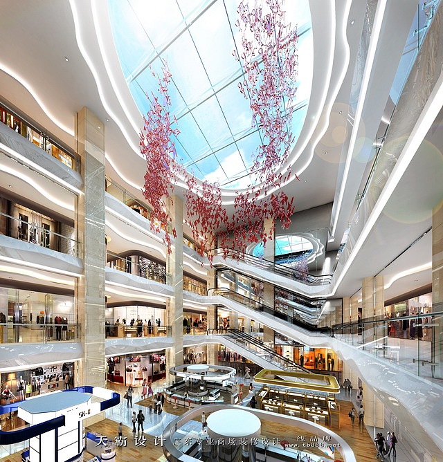 大型綜合性江門商場裝修設(shè)計(jì) 天霸設(shè)計(jì)效果圖參考